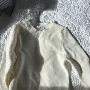 Lovers + Friends Cream Crew Neck Sweater